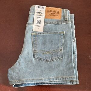 Levi's Signature Light Blue Relaxed Jean Shorts